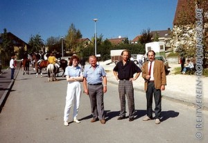 Gebhard Bühler, Ulrich Konle und die Ersthelfer des Roten Kreuzes beim Festumzug