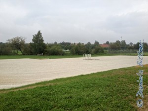 Der Platz sieht wieder so aus, wie vor dem Turnier...