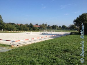 Der Reitplatz ist fertig eingemacht...
