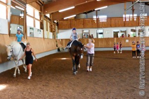 Voltigieren auf Caretina und Reiten auf Jacko...