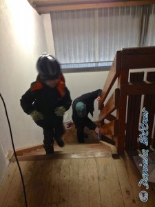 Gebhard putzt sogar die Treppe...