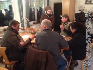 Josef Uhl, Beate Pfitzer, Norbert Wesolowski und Bettina Kübler in schöner Runde...