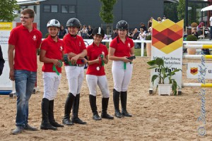 Ein Schnappschuss von der Siegerehrung. Leider reichte es für das Junior-Team Kreissparkasse Ostalb nur für Platz 8...