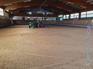 Mit dem Planer wurde der Sand gut verteilt....