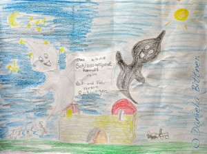 Dieses kleine Plakat wurde von Inga selbst gemalt