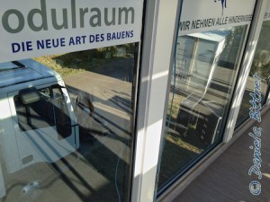 Die Fenster sind blitzblank...