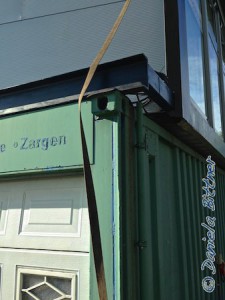 Hier sieht man die Antirutschmatte...
