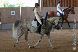 Charlotte Uhl startete mit Fennek im Reiterwettbewerb Schritt-Trab-Galopp und kam auf Platz drei...