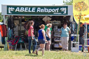 Familie Abele hatte auch wieder ihren Stand...
