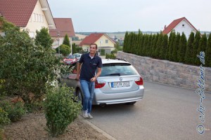 Die Reiter waren schon weg, da kam noch Norbert als Nachzügler...
