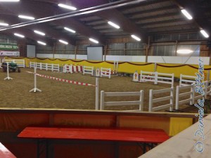 Alles ist bereit für das erste Pferd..