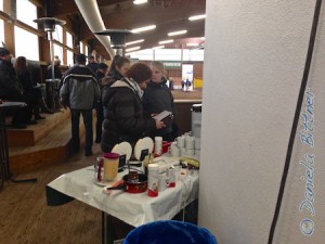 Hier gab es leckere Waffeln, Glühwein und Punsch...