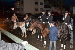 Für die Reiter gab es Sekt und Reiterschnaps...