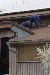 Von den Helfern haben wir nur Martin Esdar erwischt...