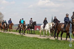 Mal ein anderer Blickwinkel, die Röhlinger Kirche im Hintergrund...