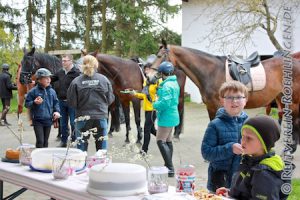 Ein schöner Blick auf das Treiben bei der Rast...