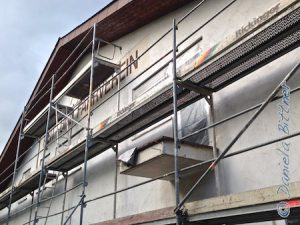 So sah das ganze dann am nächsten Morgen bei Licht aus...