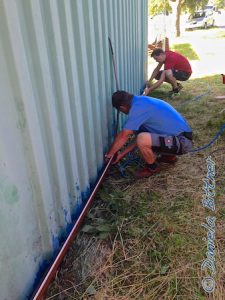 Simon und Josef sind derweilen bei der nächsten Wand...