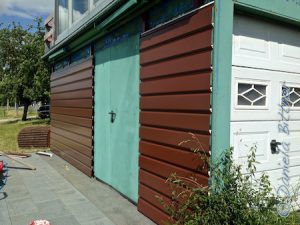 So sieht der fertige Teil des Containers aus. Spitze, gell? Trotz Hitze super gearbeitet!