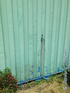 So sieht das jetzt außen aus. Nun passt die Verkleidung drüber...