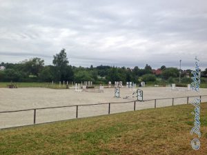 Auf dem Platz stehen noch ein paar wenige Hindernisse...