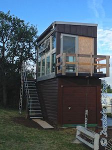Treppe und Balkon in Gesamtansicht...