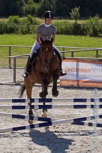 Anna-Wenhuda auf Le Cheval, siebte im Stilsprint-Wettbewerb