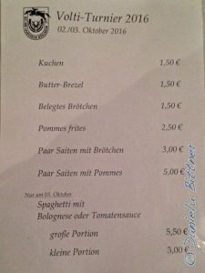 Das ist unsere Speisekarten...