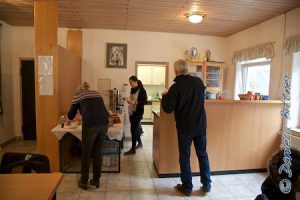 Im Reiterstübchen war gegen Mittag zwar schon Nachfrage nach Kaffee, der Kuchen kam erst später dran...