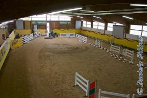 Ein Blick von oben in die Halle...