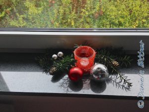 Auch die Fensterbänke im Reiterstübchen sind dekoriert...