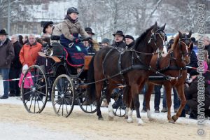 Alina Erhard fuhr ein Gespann von Familie Brauchle zum ersten Preis...